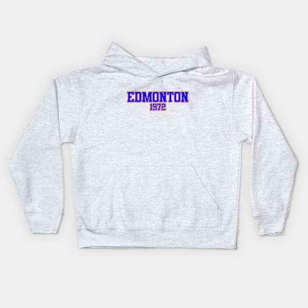 Edmonton 1972 Kids Hoodie by GloopTrekker